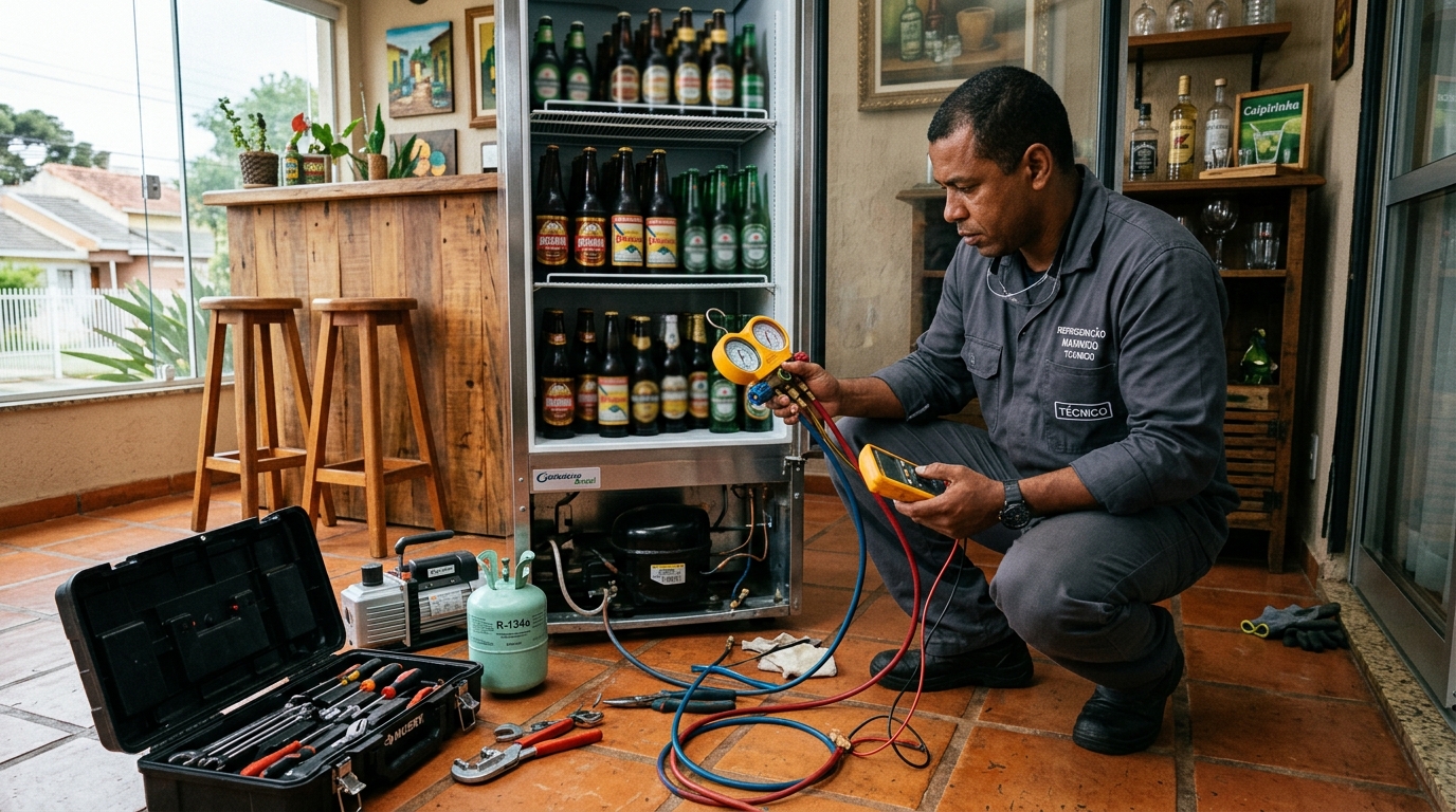 Conserto de Cervejeira em Aparecida de Goiânia‑GO